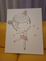 Süsses Bild Ballerina Kinderzimmer / Babyzimmer