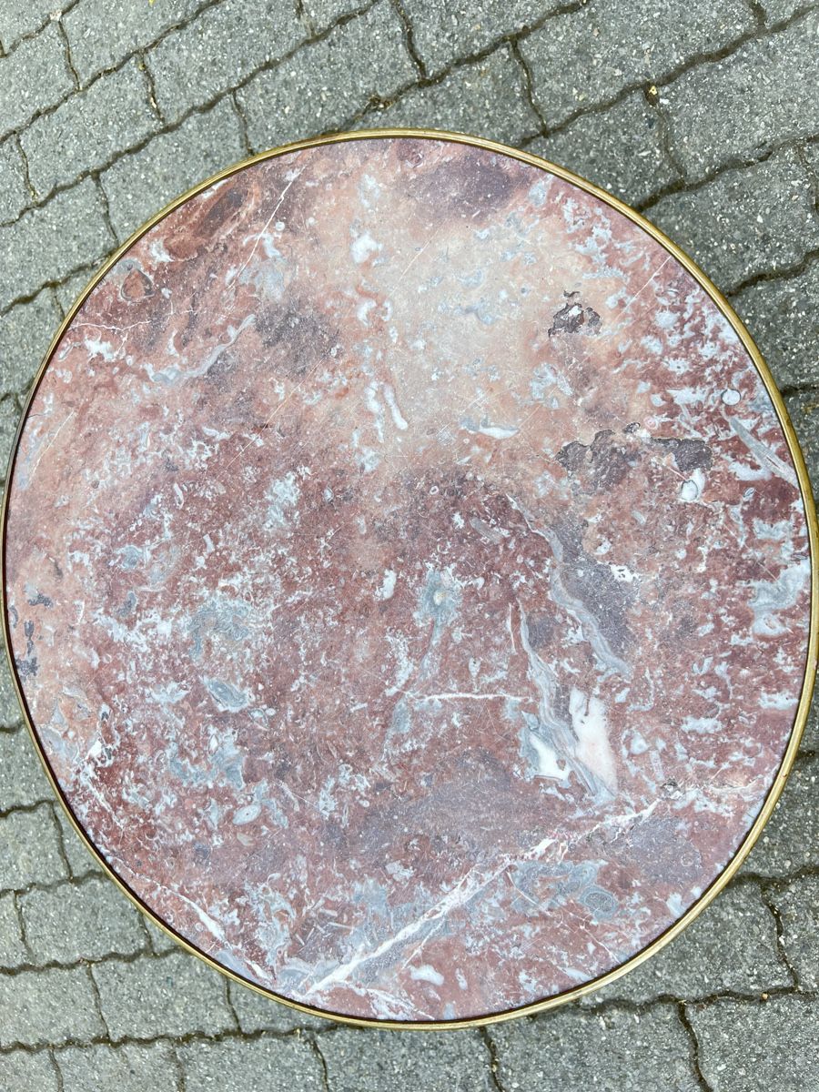 Tavoli: Ancienne Table guéridon XXe siècle, plateau marbre – Usato da Bernex venduto da 2ziemement 5
