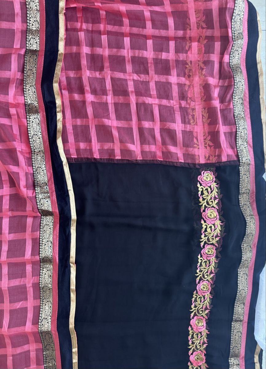 Vestiti: Indisches Sari Set schwarz pink – Nuovo (secondo la descrizione) da Wichtrach venduto da Alyasahana 1