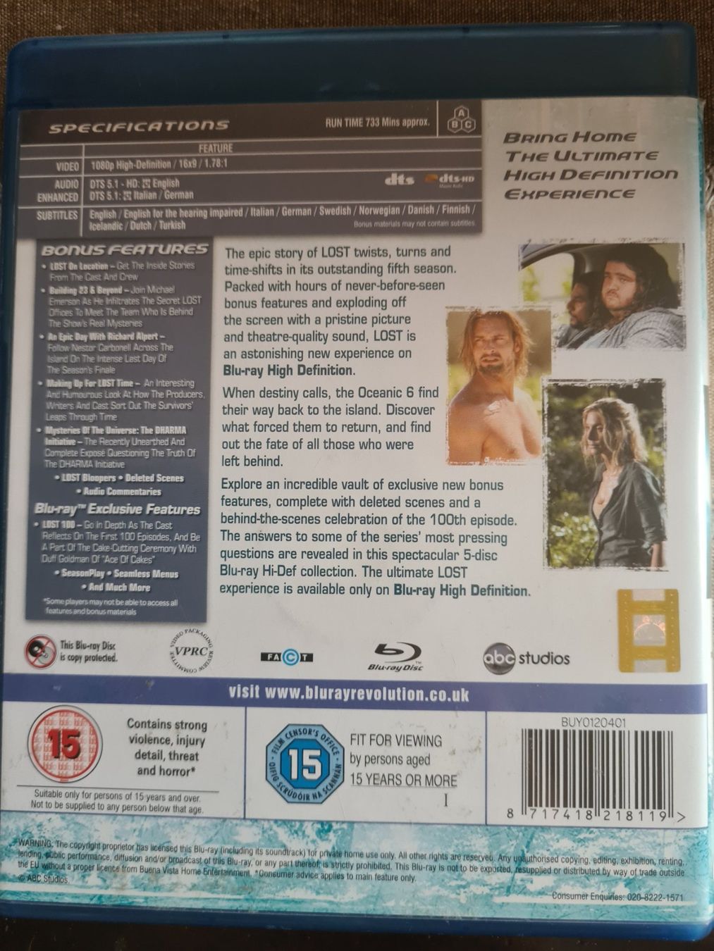 Tutti i DVDs: Lost Staffel 5 – Usato da Laupen ZH venduto da chefdom 1