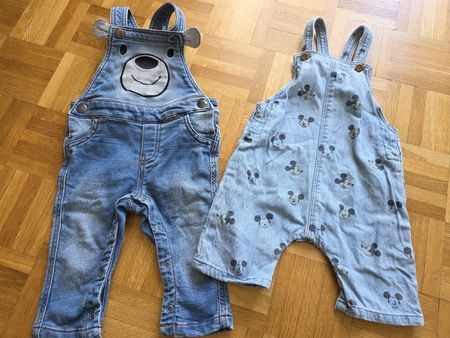 süsseste Latzhosen Bär und Mickey Mouse Gr 68 74