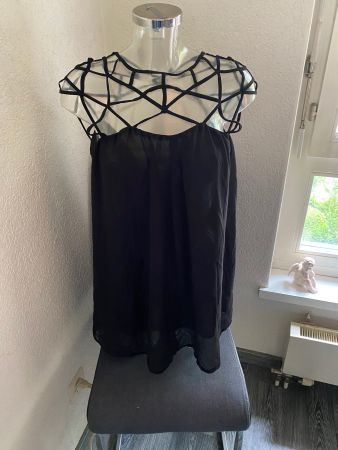 Long-TOP schwarz Grösse S