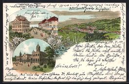 Litho Heiden, Hotel u. Pension Krone, Ku