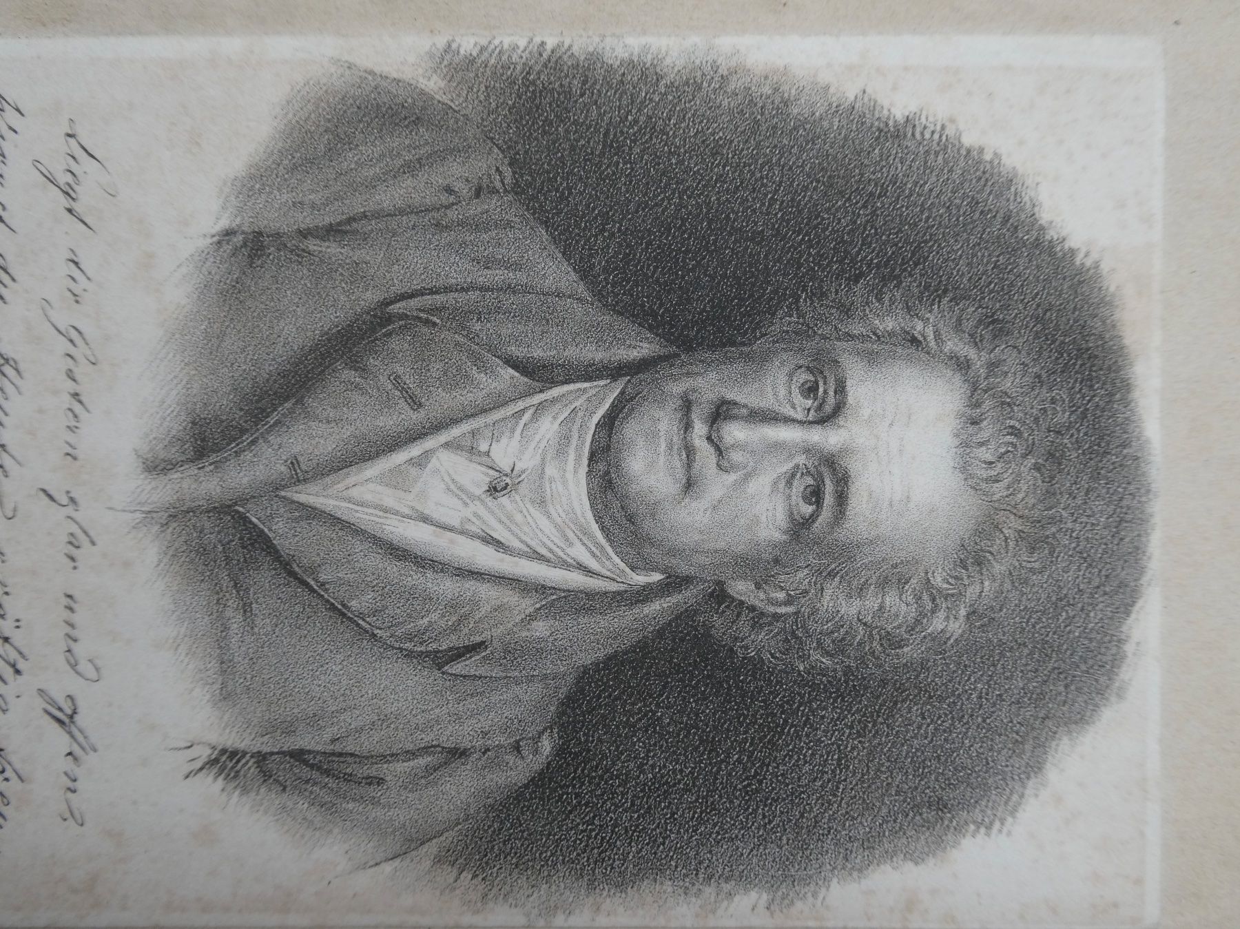 Stiche: antiker Stich oder  Lithographie Goethe Portrait 1825 – Gebraucht aus Lüchingen von Eeizo 3