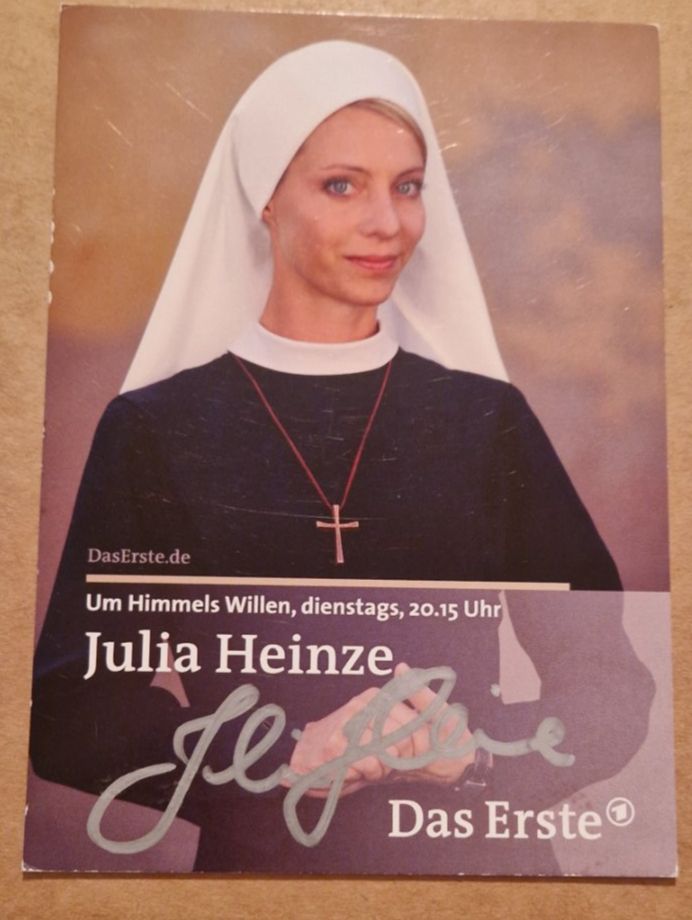 Autogramme: Julia Heinze - Um Himmels Willen - handsigniert – Gebraucht aus Menziken von Autogramme
