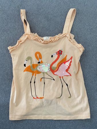 🦩Palomino Flamingo Sommer Top Mädchen 128