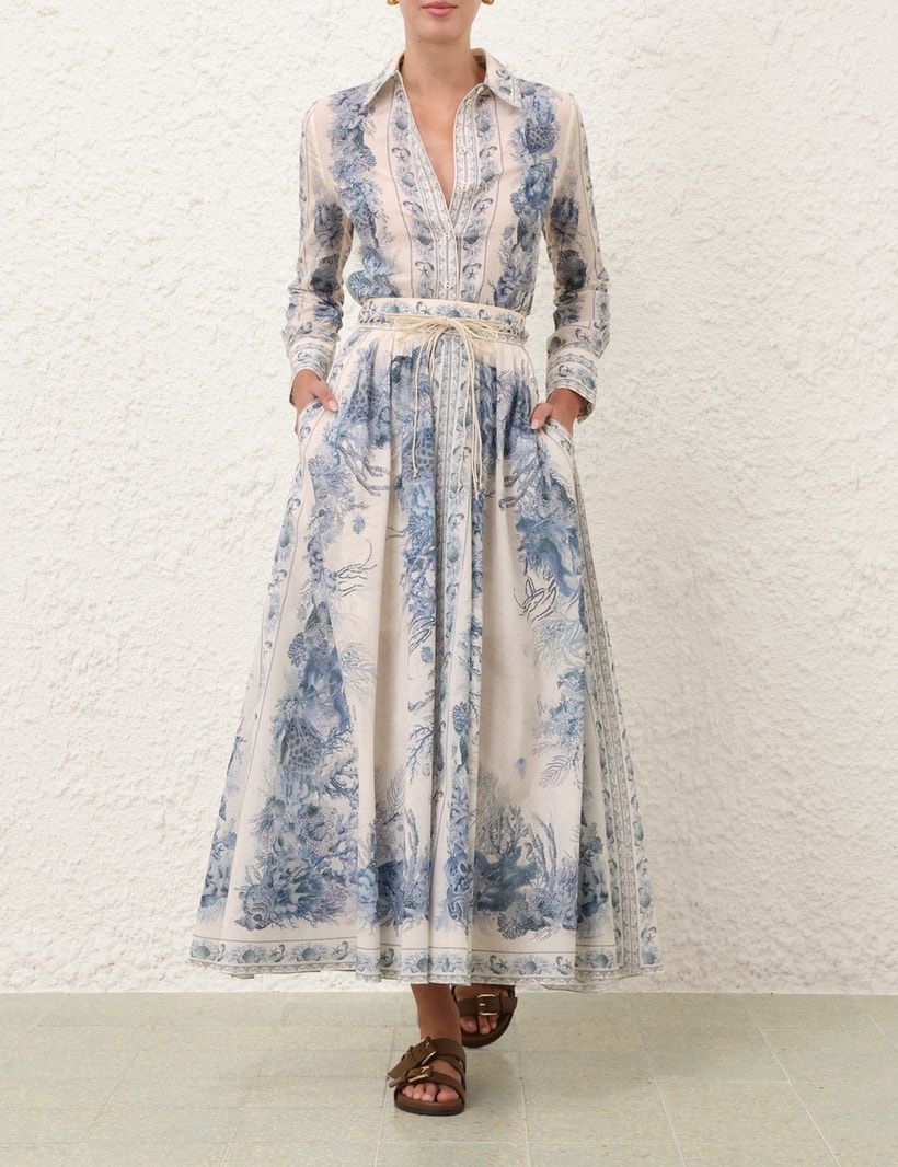 Kleider: Linen Blend Blouse & Skirt – Neu (gemäss Beschreibung) aus St.Josefen von lop_lh8d