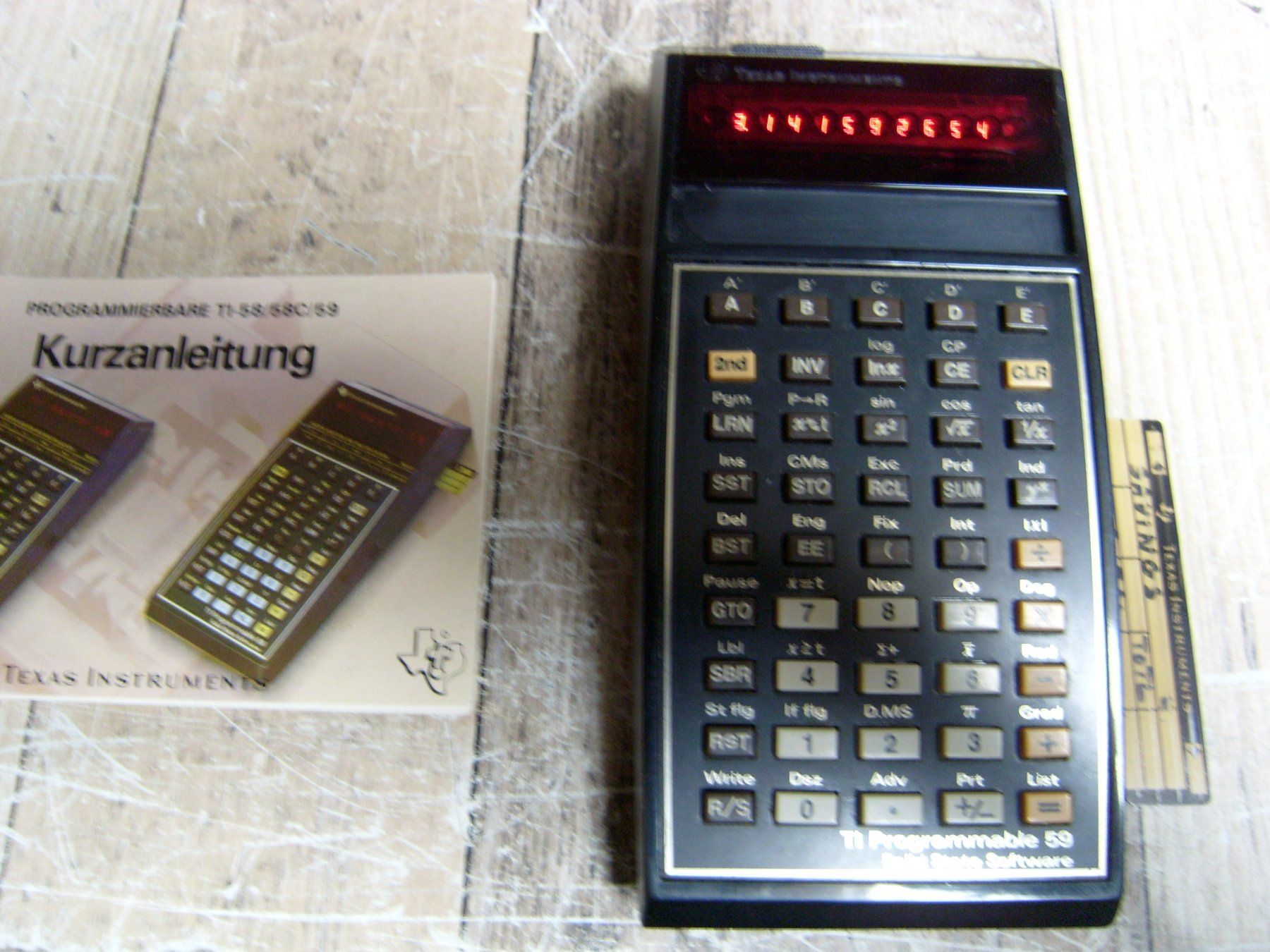 Texas Instruments Taschenrechner: TI-59, Master Lib Modul,Texas Instruments,Standard Batterien – Gebraucht aus Mauren TG von nochbilligerjakob