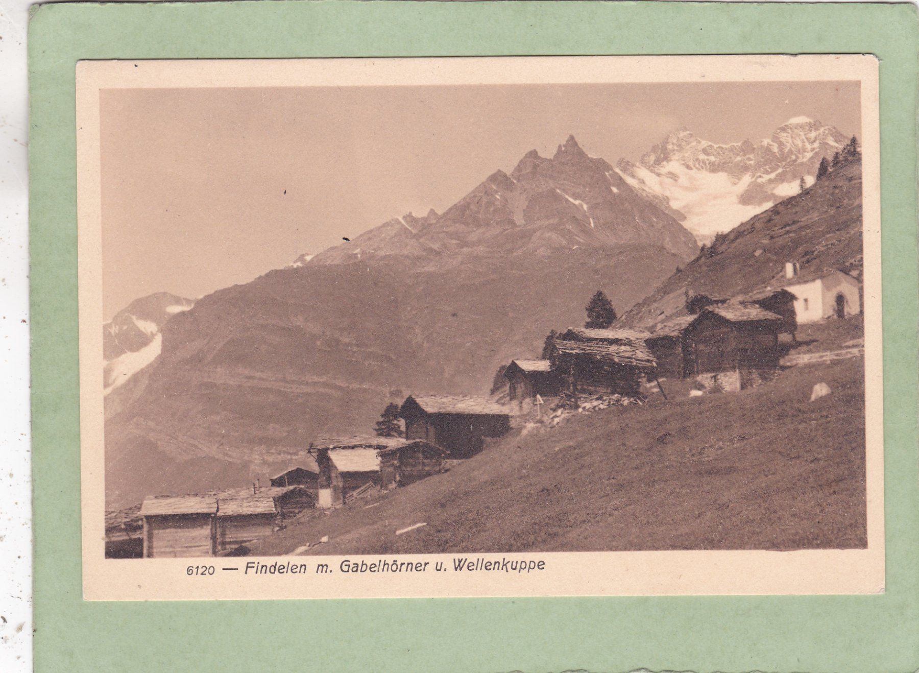Cartes postales: Findelen m. Gabelhörner u. Wellenkuppe – D'occasion à Herisau par Lisegrat2008