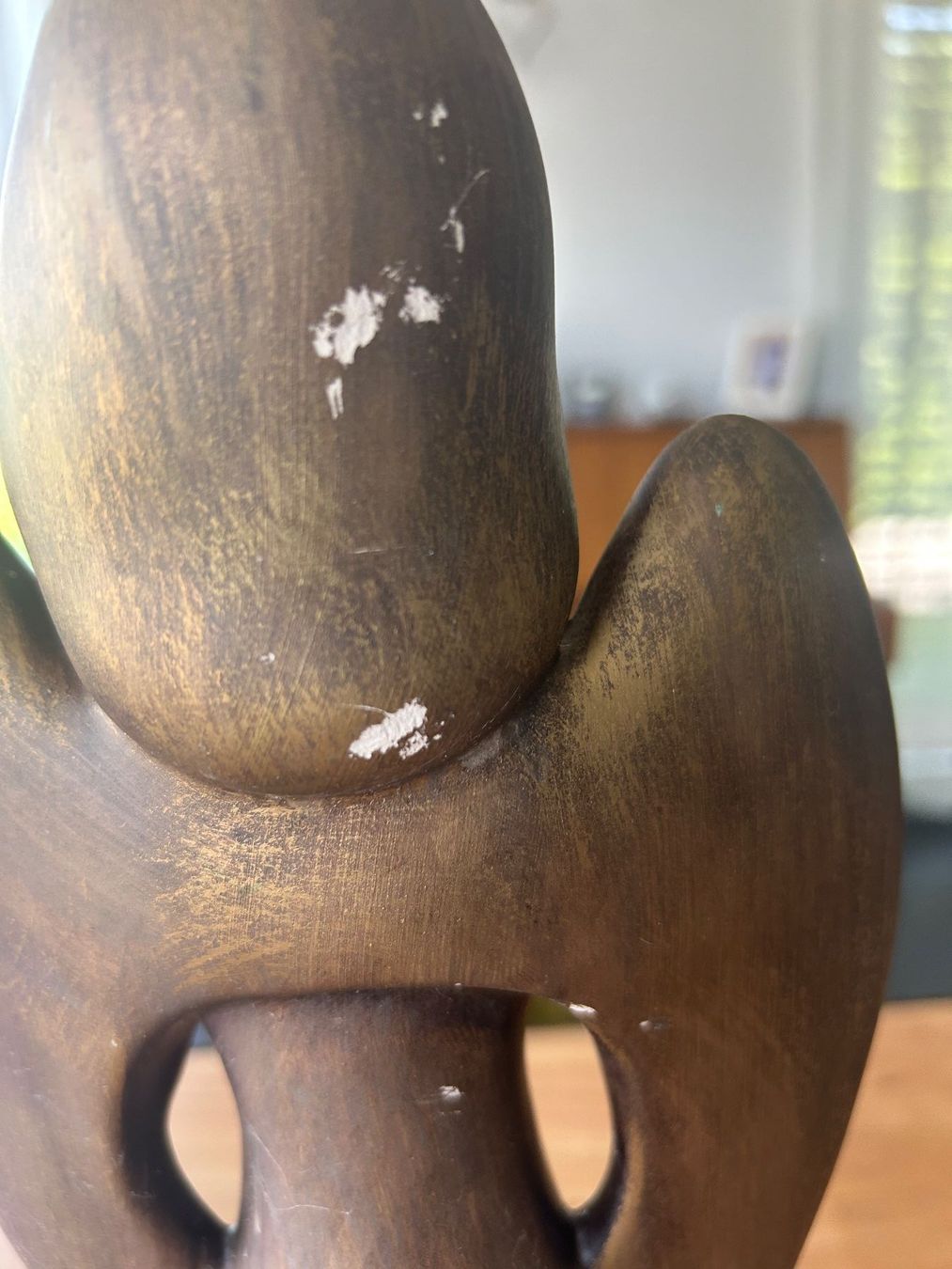 Statuette: Dekofigur Engel mit Harfe 53cm Bronzeoptik – Usato da Kaltbrunn venduto da lagone1 3