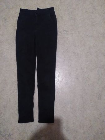Schwarze Jeans Gr. 34 High Waist Skinny Damenhose ele...