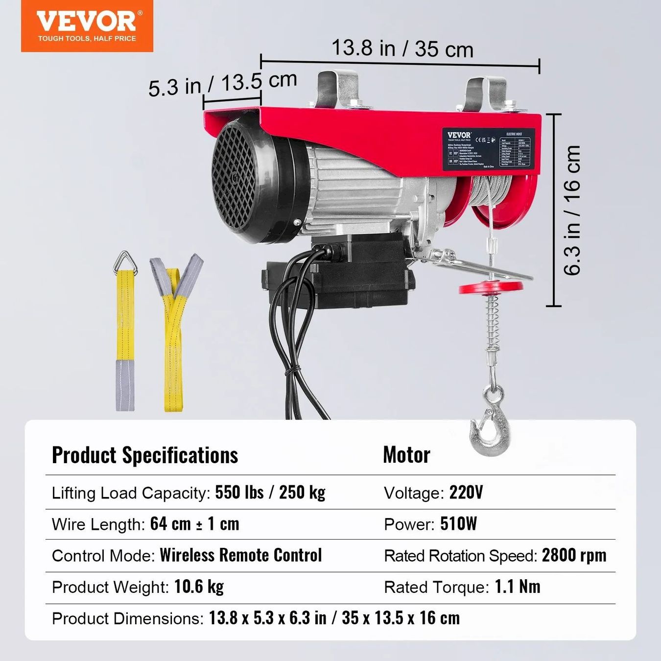 Altro per stoccaggio & trasporto: VEVOR Seilwinde 125/250kg 12m 510W – Nuovo e nell'imballaggio originale da Bottighofen venduto da zaap 6