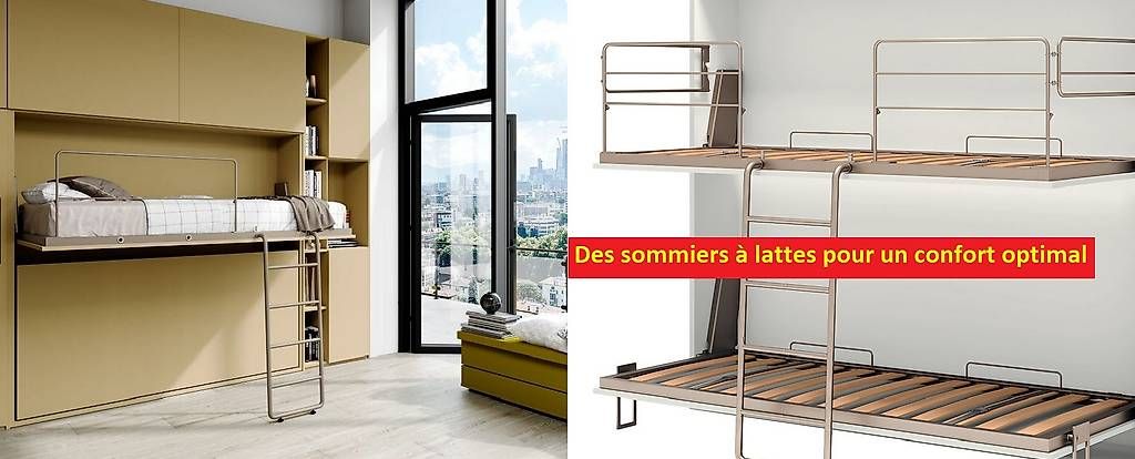 Letti: Lit à étages escamotable 90 x 200 cm – Nuovo e nell'imballaggio originale da Lausanne venduto da casa56 4