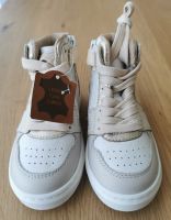 Capcake Kinder Sneakers High Top Leder, Weiss/Creme, neue,23