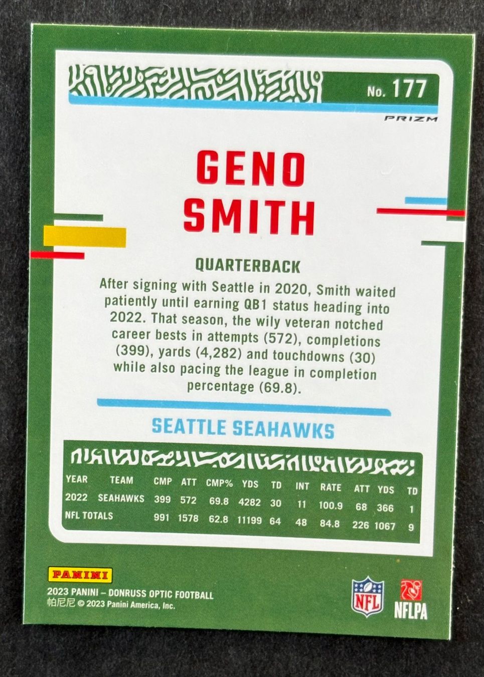 Panini Carte collezionabili: NFL GENO SMITH – Usato da Ostermundigen venduto da Wyatt-Earp 1