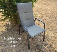 Gartenstuhlkissen Hochlehner 4 Stück