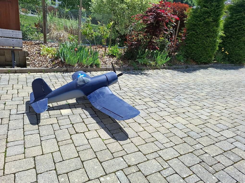 RC Modellbau: Corsair fibre et bois – Gebraucht aus grandvillard von ChanceVought 2