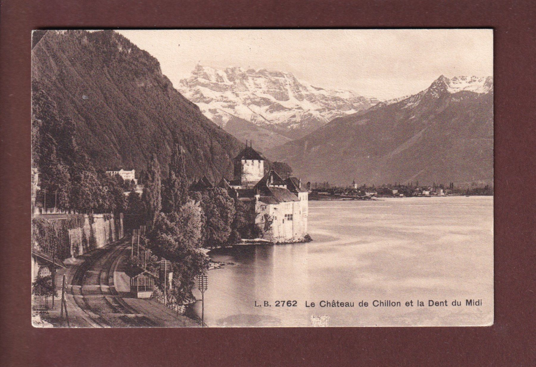 Cartoline postali: CHILLON et Dents du Midi - 1911 – Usato da Pully venduto da nicecards
