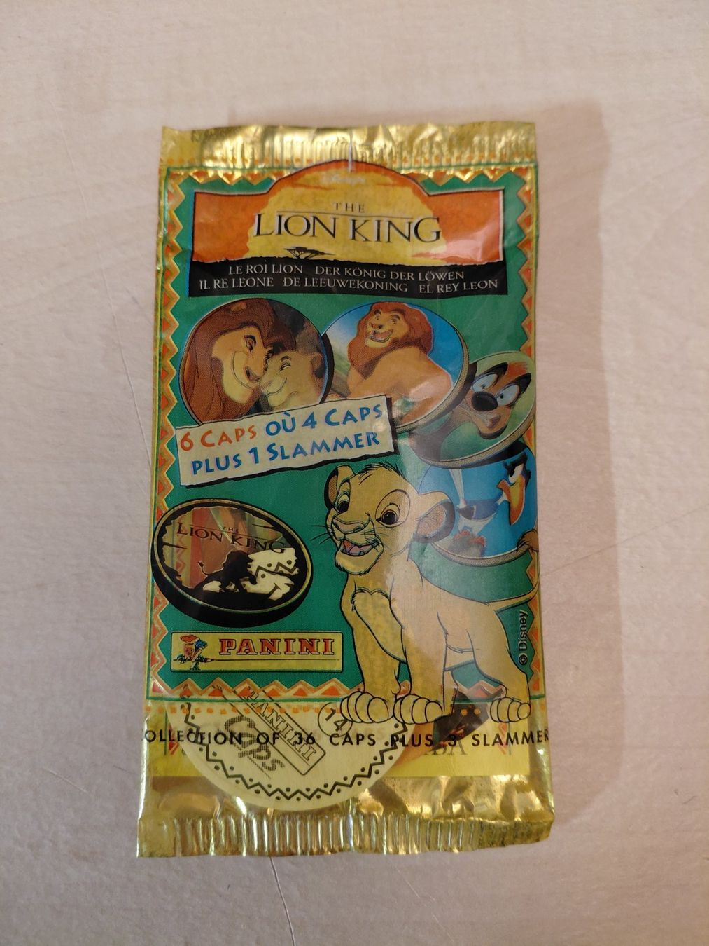 Giochi: Pogs Sealed Pack Lion King, last one – Usato da Bévilard venduto da PogMania