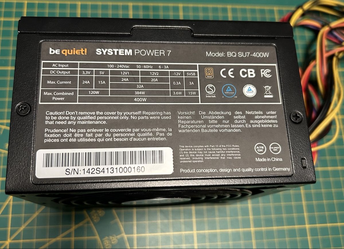 beQuiet! Boîtiers: Alimentation BE Quiet! 400W – D'occasion à Pully par Small1009 1