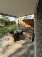5er Rattan Gartenlounge mit Polstern | Top Zustand