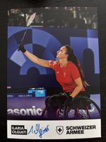 Signierte Autogrammkarte Ilaria Olgiati Badminton Paralympic