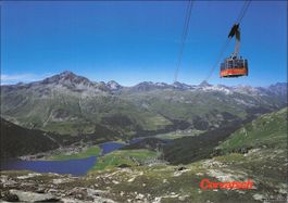 Silvaplana GR // 1994 Luftseilbahn Corvatsch // Sommer