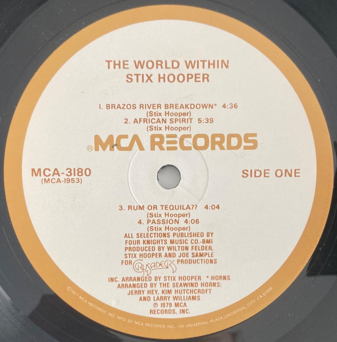 Dischi in vinile: STIX HOOPER - THE WORLD WITHIN – Usato da Poliez-Pittet venduto da Newtown-Records 3