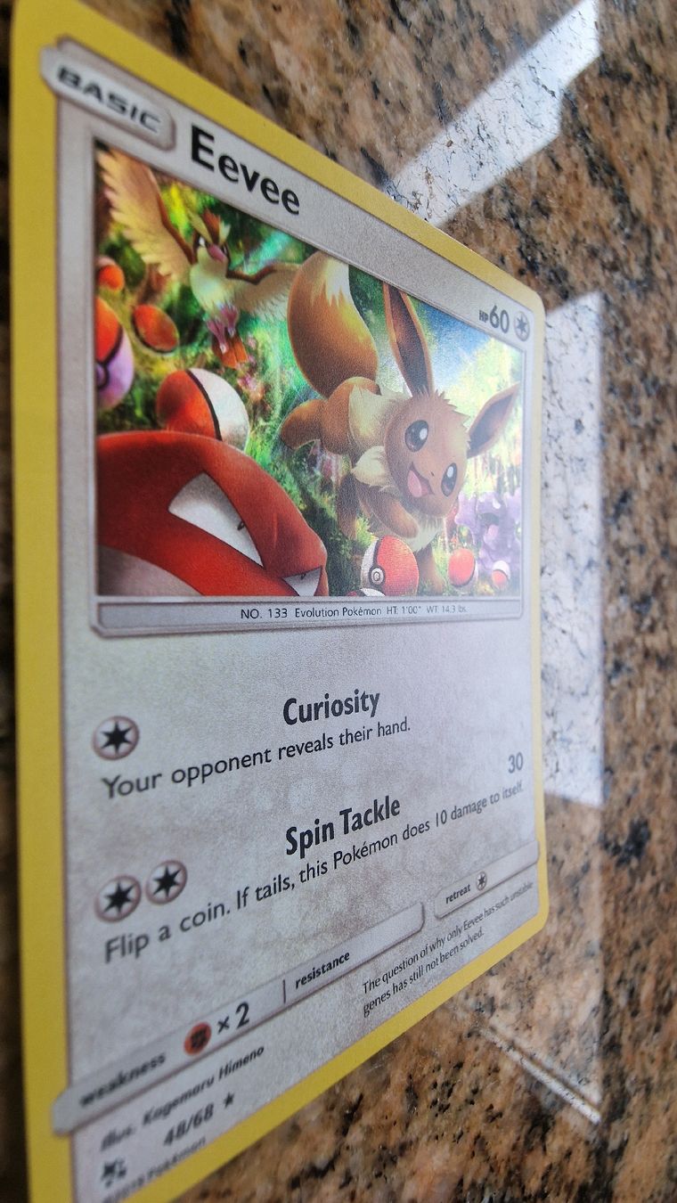 Carte Pokémon Eevee 48/68 Holo - SM Hidden Fates, État Neuf, Collection Et Jeu - 7