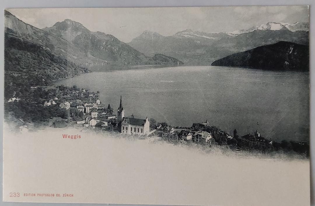 Cartoline postali: WEGGIS – Usato da Delémont venduto da Domdom1