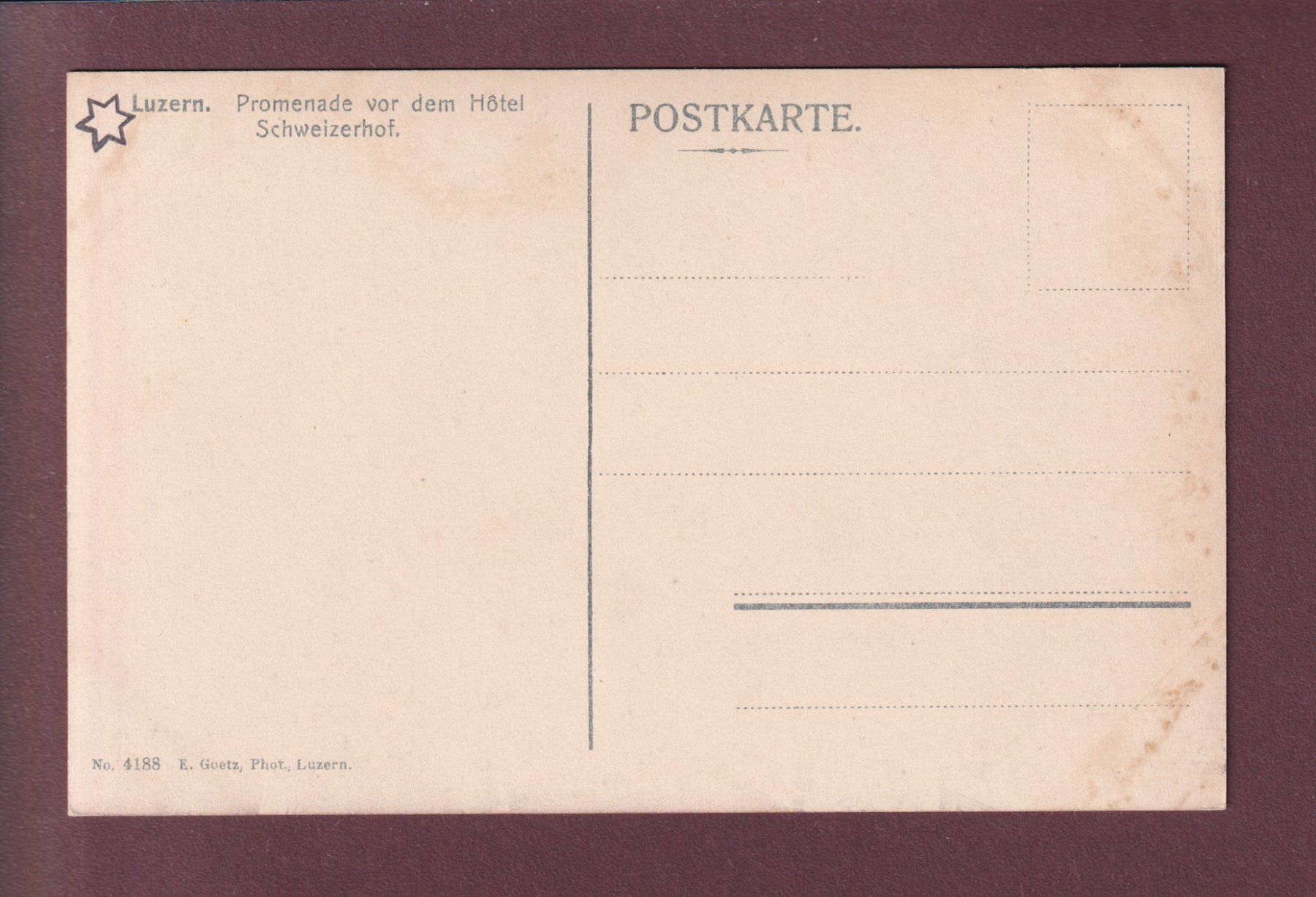Cartoline postali: LUZERN - Hofkirche - Schweizerhof – Usato da Pully venduto da nicecards 1