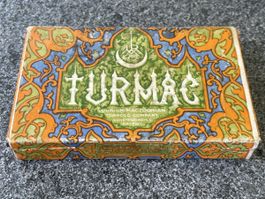 Antike Blechdose Turmac Tabak, Zigaretten, Reklame, Werbung