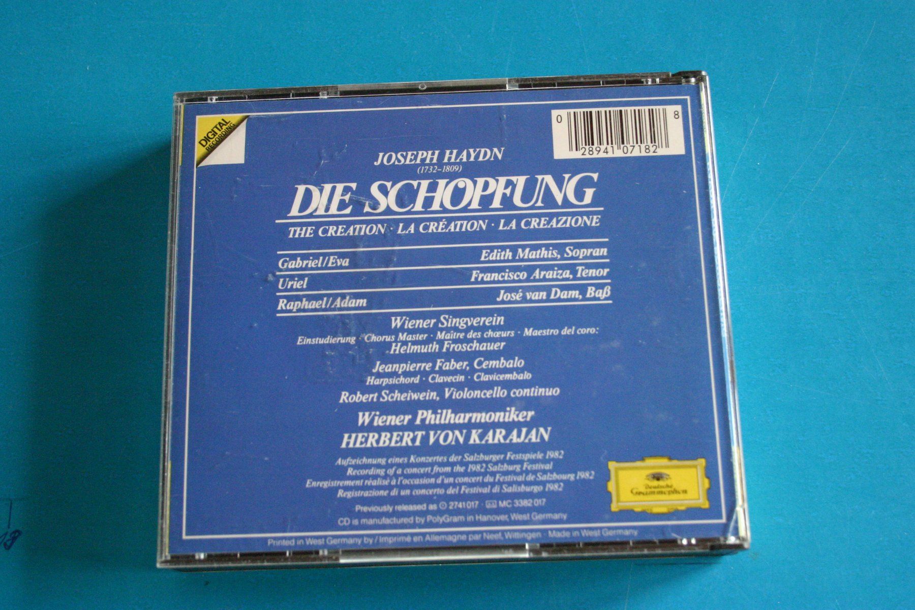 CDs: Joseph Hayden DIE SCHÖPFUNG – D'occasion à Winkel par Gallica 1