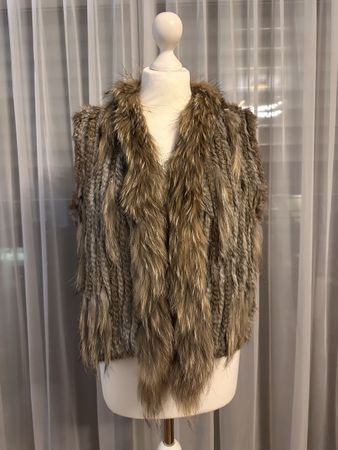 Elegante Pelzweste, Echtfell, Gr. S/M