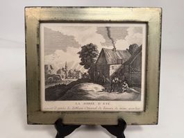 Antiker Kupferstich “La Soirée d’Été” Teniers