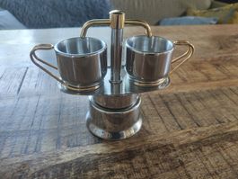 Espresso Mocca Maschine Chromstahl