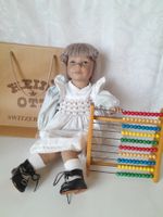 Hedi Ott  Puppe, Mädchen,  54 cm, 1991, mit Zählrahmen, rar