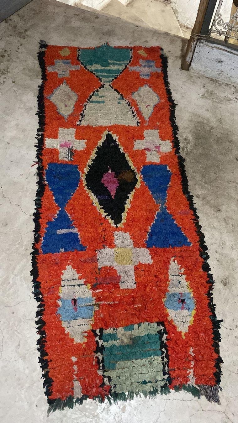Tappeti: Vintage Boucharouite Teppich aus Marokko – Usato da Zürich venduto da GildaB