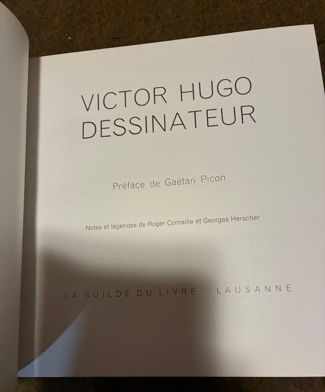 Libri: Victor Hugo Dessinateur – Usato da Adliswil venduto da tchest007 1