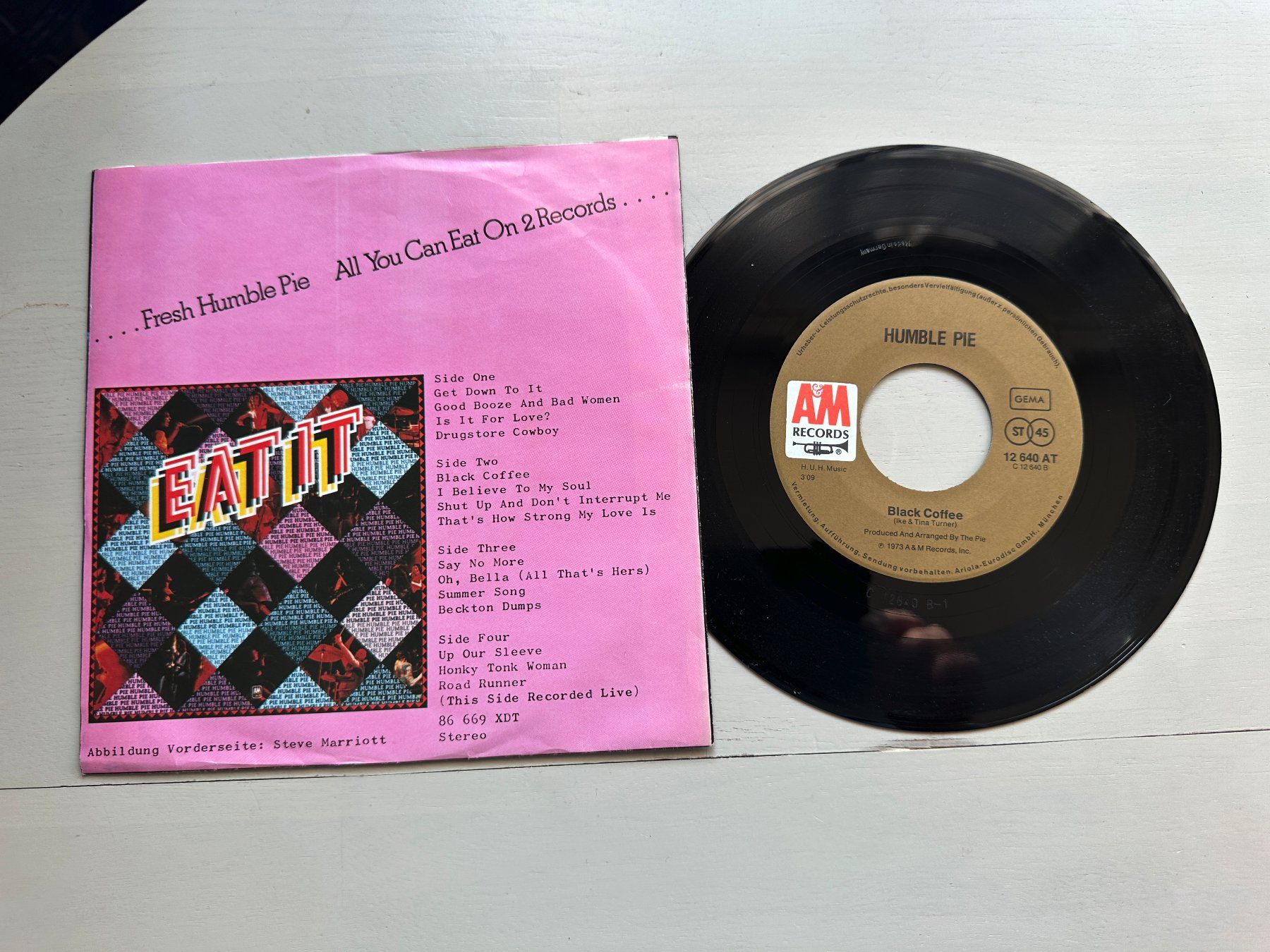 Dischi in vinile: HUMBLE PIE tolle Single Shut up and MARRIOTT FRAMPTON PETER – Usato da Basel venduto da Partridge 1