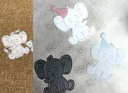 Stanzschablone Nr. 20, Baby, Elefant (Sizzix geeignet)