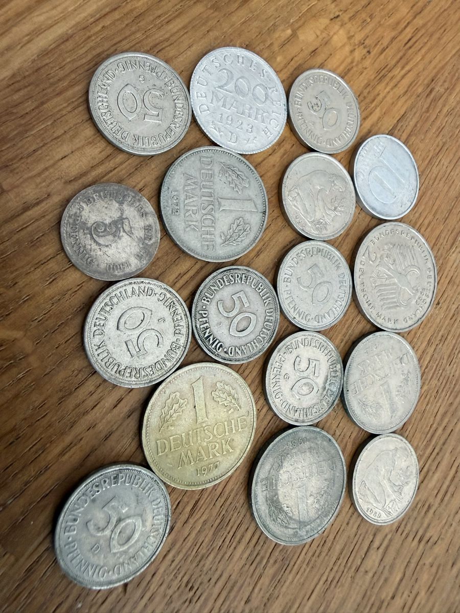 Tutti le monete: 200 Mark 2 Mark 1 Mark 50 Pfennig – Usato da Goldach venduto da Messerguru