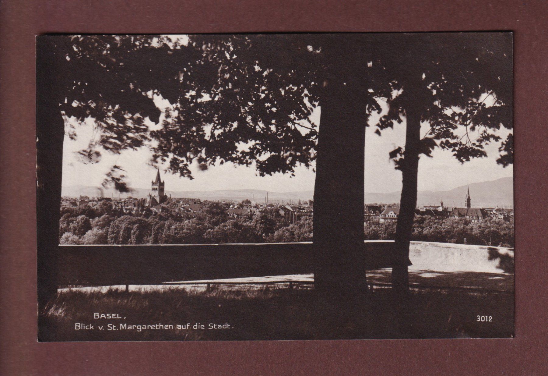 Cartes postales: BASEL - Blick von St. Margarethen – D'occasion à Pully par nicecards-shop