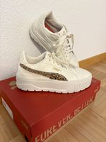 Puma Karmen II Plateau Sneaker weiss Leopard neuwertig