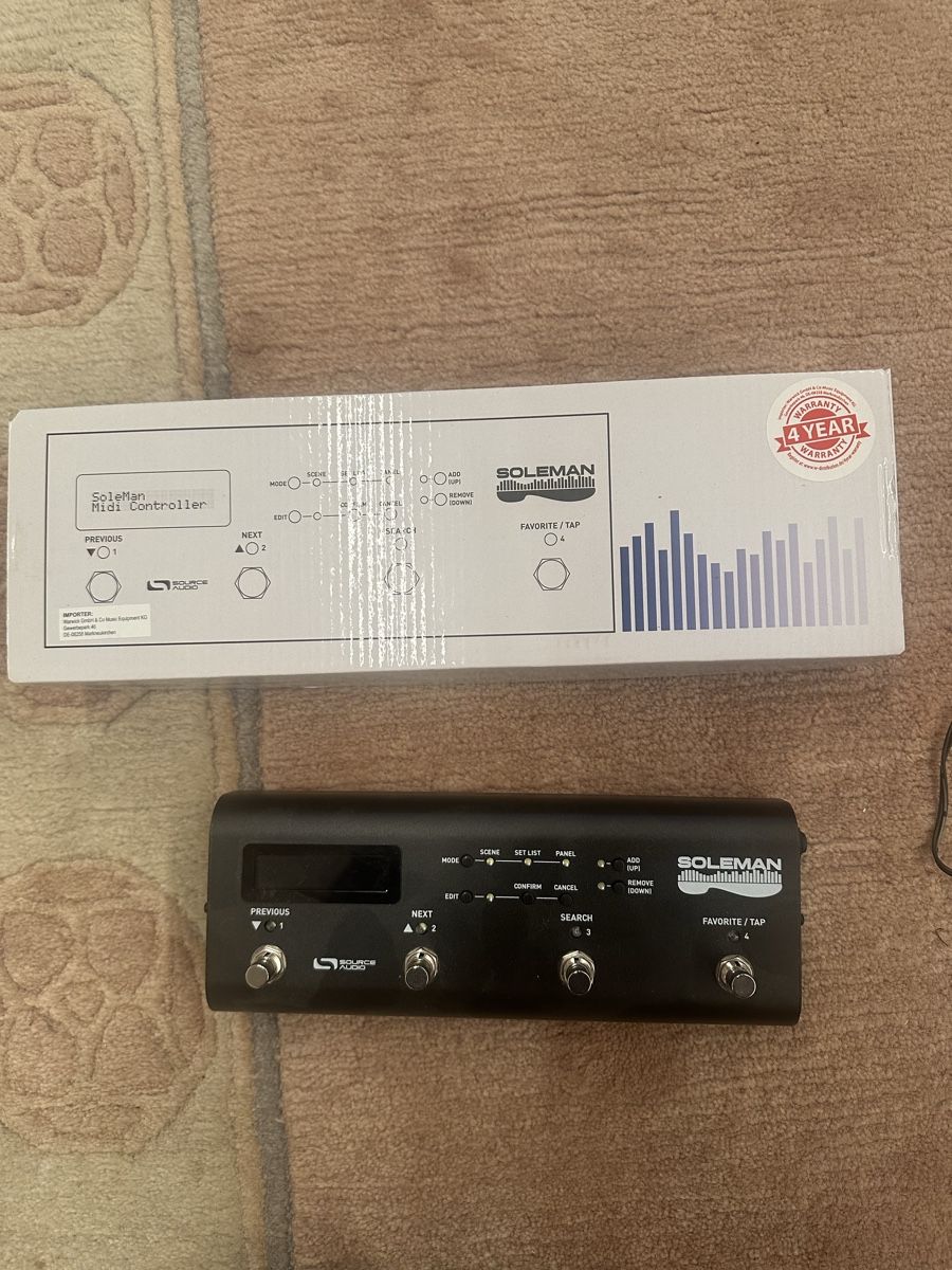 Steuerung: Source Audio Soleman Midi Controller - Neuwertig! – Neu (gemäss Beschreibung) aus Tschierv von Screamingwolfguitars 1