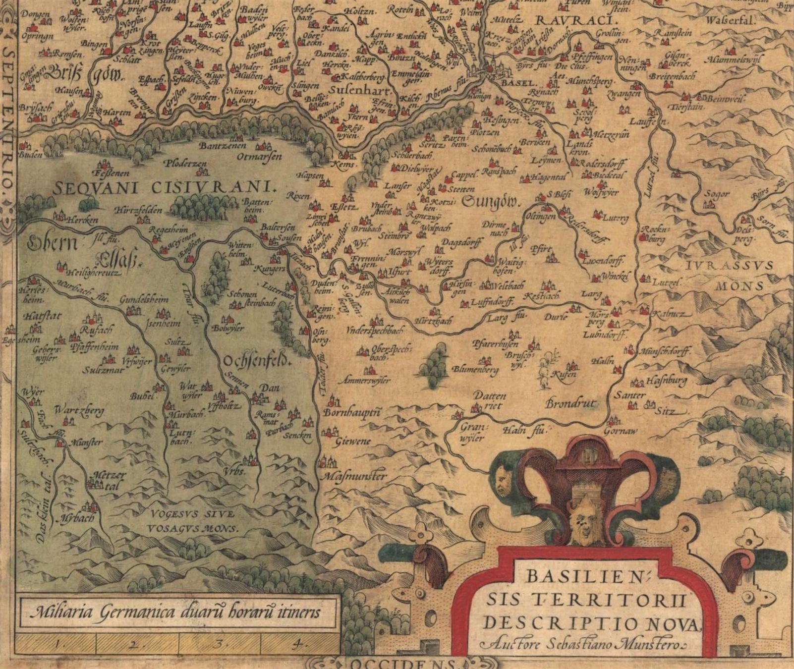 Landkarten & Atlanten: Basel Landkarte um 1580 – Gebraucht aus Rafz von Helvet32 1