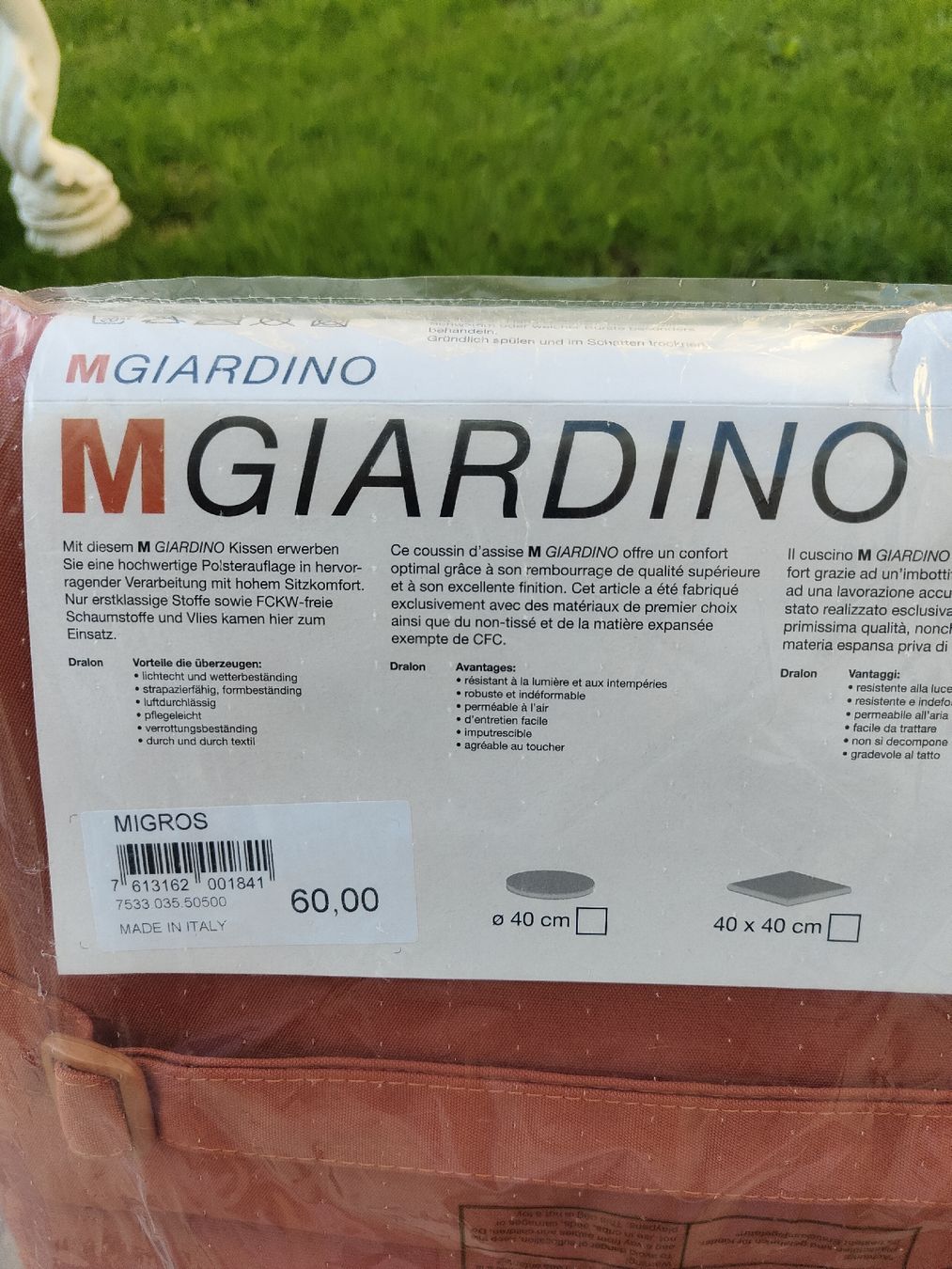 Kissen: Sommer Kissen giardino – Neu und originalverpackt aus Schlieren von bingo33 1