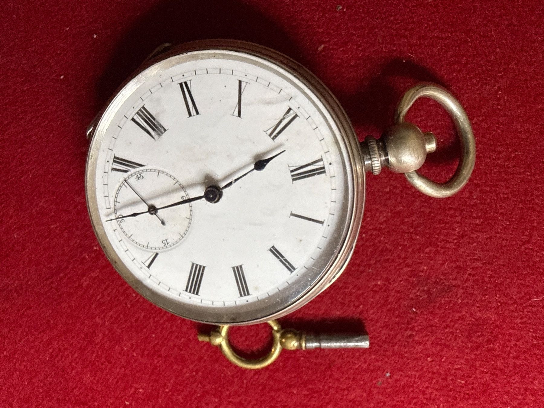 Uhren: Antike Taschenuhr echt Silber 47 mm – Gebraucht aus Pfeffingen von Allhandelklgwatches 1