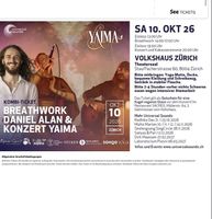 YAIMA Zürich 10.10.2026  Kombiticket Breathwork  Earlybird