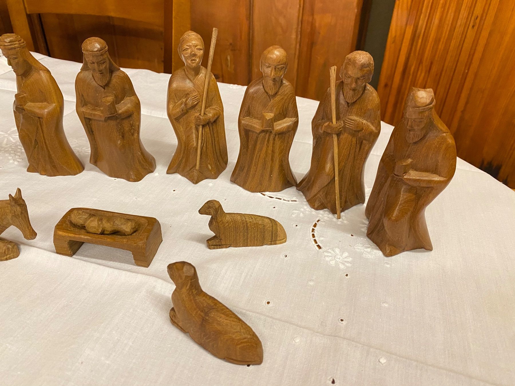 Tutte le decorazioni: 13 Krippenfiguren aus Holz - 12 cm hoch – Usato da Gränichen venduto da onkel_xxl 4